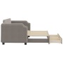 Sofá cama nido con cajones tela gris taupe 80x200 cm de vidaXL, Camas y somieres - Ref: Foro24-3197668, Precio: 295,72 €, Des...
