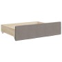 Sofá cama nido con cajones tela gris taupe 80x200 cm de vidaXL, Camas y somieres - Ref: Foro24-3197668, Precio: 295,72 €, Des...