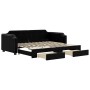 Sofá cama nido con cajones tela negro 90x200 cm de vidaXL, Camas y somieres - Ref: Foro24-3197672, Precio: 302,05 €, Descuent...