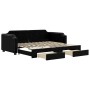 Sofá cama nido con cajones tela negro 90x190 cm de vidaXL, Camas y somieres - Ref: Foro24-3197682, Precio: 292,19 €, Descuent...