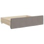 Sofá cama nido con cajones tela gris taupe 100x200 cm de vidaXL, Camas y somieres - Ref: Foro24-3197678, Precio: 313,26 €, De...