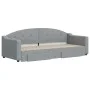 Trundle sofa bed with drawers light gray fabric 80x200 cm by vidaXL, Beds and slatted bases - Ref: Foro24-3197561, Price: 288...