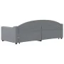 Trundle sofa bed with drawers light gray fabric 80x200 cm by vidaXL, Beds and slatted bases - Ref: Foro24-3197561, Price: 288...