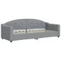 Trundle sofa bed with drawers light gray fabric 80x200 cm by vidaXL, Beds and slatted bases - Ref: Foro24-3197561, Price: 288...