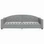 Trundle sofa bed with drawers light gray fabric 80x200 cm by vidaXL, Beds and slatted bases - Ref: Foro24-3197561, Price: 288...