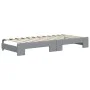 Trundle sofa bed with drawers light gray fabric 80x200 cm by vidaXL, Beds and slatted bases - Ref: Foro24-3197561, Price: 288...
