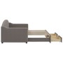 Sofá cama nido con cajones tela gris taupe 80x200 cm de vidaXL, Camas y somieres - Ref: Foro24-3197564, Precio: 292,69 €, Des...