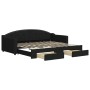 Sofá cama nido con cajones tela negro 90x200 cm de vidaXL, Camas y somieres - Ref: Foro24-3197568, Precio: 299,15 €, Descuent...
