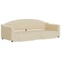 Sofá cama nido con cajones tela color crema 80x200 cm de vidaXL, Camas y somieres - Ref: Foro24-3197565, Precio: 292,81 €, De...