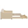 Sofá cama nido con cajones tela color crema 80x200 cm de vidaXL, Camas y somieres - Ref: Foro24-3197565, Precio: 292,81 €, De...