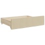 Sofá cama nido con cajones tela color crema 80x200 cm de vidaXL, Camas y somieres - Ref: Foro24-3197565, Precio: 292,81 €, De...
