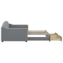 Sofá cama nido con cajones tela gris claro 90x190 cm de vidaXL, Camas y somieres - Ref: Foro24-3197576, Precio: 287,97 €, Des...