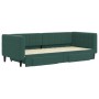 Sofá cama nido con cajones terciopelo verde oscuro 90x200 cm de vidaXL, Camas y somieres - Ref: Foro24-3196741, Precio: 292,8...