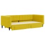 Sofá cama nido con cajones terciopelo amarillo 90x200 cm de vidaXL, Camas y somieres - Ref: Foro24-3196744, Precio: 298,46 €,...