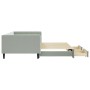 Sofá cama nido con cajones terciopelo gris claro 100x200 cm de vidaXL, Camas y somieres - Ref: Foro24-3196746, Precio: 307,00...