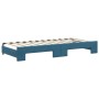 Sofá cama nido con cajones terciopelo azul 90x200 cm de vidaXL, Camas y somieres - Ref: Foro24-3197842, Precio: 479,06 €, Des...