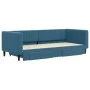 Trundle sofa bed with drawers blue velvet 90x200 cm by vidaXL, Beds and slatted bases - Ref: Foro24-3196738, Price: 289,63 €,...