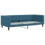 Trundle sofa bed with drawers blue velvet 90x200 cm by vidaXL, Beds and slatted bases - Ref: Foro24-3196738, Price: 289,63 €,...