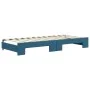 Trundle sofa bed with drawers blue velvet 90x200 cm by vidaXL, Beds and slatted bases - Ref: Foro24-3196738, Price: 289,63 €,...