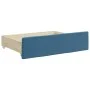 Trundle sofa bed with drawers blue velvet 90x200 cm by vidaXL, Beds and slatted bases - Ref: Foro24-3196738, Price: 289,63 €,...