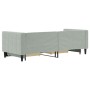 Sofá cama nido con cajones terciopelo gris claro 80x200 cm de vidaXL, Camas y somieres - Ref: Foro24-3196732, Precio: 289,44 ...