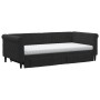 Sofá cama nido con cajones terciopelo negro 90x190 cm de vidaXL, Camas y somieres - Ref: Foro24-3197858, Precio: 449,52 €, De...
