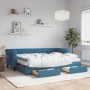 Sofá cama nido con cajones terciopelo azul 80x200 cm de vidaXL, Camas y somieres - Ref: Foro24-3197835, Precio: 454,51 €, Des...