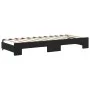 Trundle sofa bed with drawers black velvet 80x200 cm by vidaXL, Beds and slatted bases - Ref: Foro24-3197840, Price: 457,11 €...