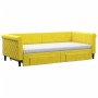Sofá cama nido con cajones terciopelo amarillo 90x200 cm de vidaXL, Camas y somieres - Ref: Foro24-3197848, Precio: 481,19 €,...