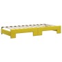 Sofá cama nido con cajones terciopelo amarillo 90x200 cm de vidaXL, Camas y somieres - Ref: Foro24-3197848, Precio: 481,19 €,...