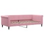 Sofá cama nido con cajones terciopelo rosa 90x200 cm de vidaXL, Camas y somieres - Ref: Foro24-3197846, Precio: 480,47 €, Des...
