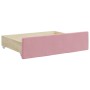 Sofá cama nido con cajones terciopelo rosa 90x200 cm de vidaXL, Camas y somieres - Ref: Foro24-3197846, Precio: 480,47 €, Des...