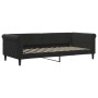 Sofá cama nido con cajones terciopelo negro 90x200 cm de vidaXL, Camas y somieres - Ref: Foro24-3197847, Precio: 481,70 €, De...