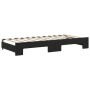 Sofá cama nido con cajones terciopelo negro 90x200 cm de vidaXL, Camas y somieres - Ref: Foro24-3197847, Precio: 481,70 €, De...