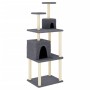 Rascador para gatos con postes de sisal gris oscuro 167 cm de vidaXL, Mobiliario para gatos - Ref: Foro24-172069, Precio: 54,...
