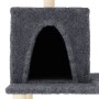 Rascador para gatos con postes de sisal gris oscuro 167 cm de vidaXL, Mobiliario para gatos - Ref: Foro24-172069, Precio: 54,...