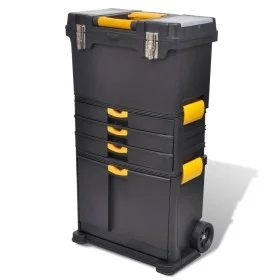Tragbarer Wagen-Werkzeugkasten von vidaXL, Werkzeugschränke - Ref: Foro24-140910, Preis: 136,39 €, Rabatt: %