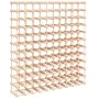Wine rack for 120 bottles solid pine wood 112.5x23x123.5cm by vidaXL, Wine racks - Ref: Foro24-353754, Price: 153,54 €, Disco...