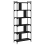 Librería de 6 estantes madera de ingeniería negro 76x32x192 cm de vidaXL, Librerías y estanterías - Ref: Foro24-833945, Preci...