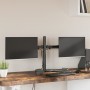 Soporte para monitor doble acero negro VESA 75/100 mm de vidaXL, Soportes para monitores y televisor - Ref: Foro24-358008, Pr...