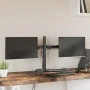 Soporte para monitor doble acero negro VESA 75/100 mm de vidaXL, Soportes para monitores y televisor - Ref: Foro24-358008, Pr...