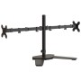 Soporte para monitor doble acero negro VESA 75/100 mm de vidaXL, Soportes para monitores y televisor - Ref: Foro24-358008, Pr...