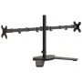Soporte para monitor doble acero negro VESA 75/100 mm de vidaXL, Soportes para monitores y televisor - Ref: Foro24-358008, Pr...