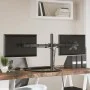 Soporte para monitor doble acero negro VESA 75/100 mm de vidaXL, Soportes para monitores y televisor - Ref: Foro24-358008, Pr...