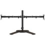 Soporte para monitor doble acero negro VESA 75/100 mm de vidaXL, Soportes para monitores y televisor - Ref: Foro24-358008, Pr...