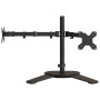 Soporte para monitor doble acero negro VESA 75/100 mm de vidaXL, Soportes para monitores y televisor - Ref: Foro24-358008, Pr...