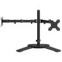Soporte para monitor doble acero negro VESA 75/100 mm de vidaXL, Soportes para monitores y televisor - Ref: Foro24-358008, Pr...