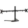 Soporte para monitor doble acero negro VESA 75/100 mm de vidaXL, Soportes para monitores y televisor - Ref: Foro24-358008, Pr...