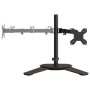 Soporte para monitor doble acero negro VESA 75/100 mm de vidaXL, Soportes para monitores y televisor - Ref: Foro24-358008, Pr...