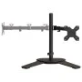 Soporte para monitor doble acero negro VESA 75/100 mm de vidaXL, Soportes para monitores y televisor - Ref: Foro24-358008, Pr...